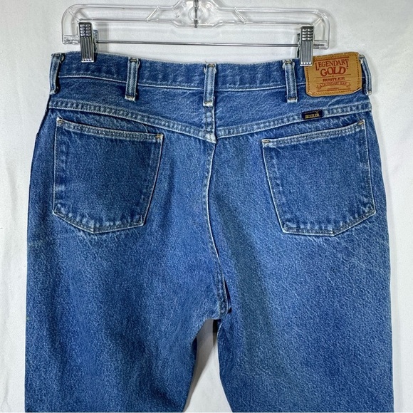 Legendary Gold Rustler Classic Fit Heavy Weight Denim Broken In Jeans 35x33 - Picture 4 of 7